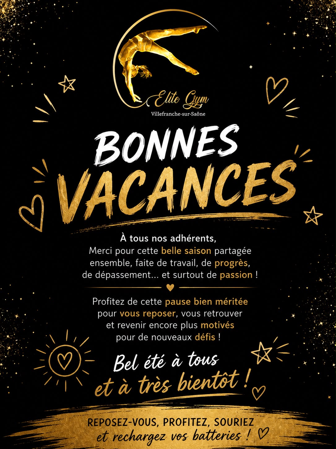 Bonnes vacances tout le monde !