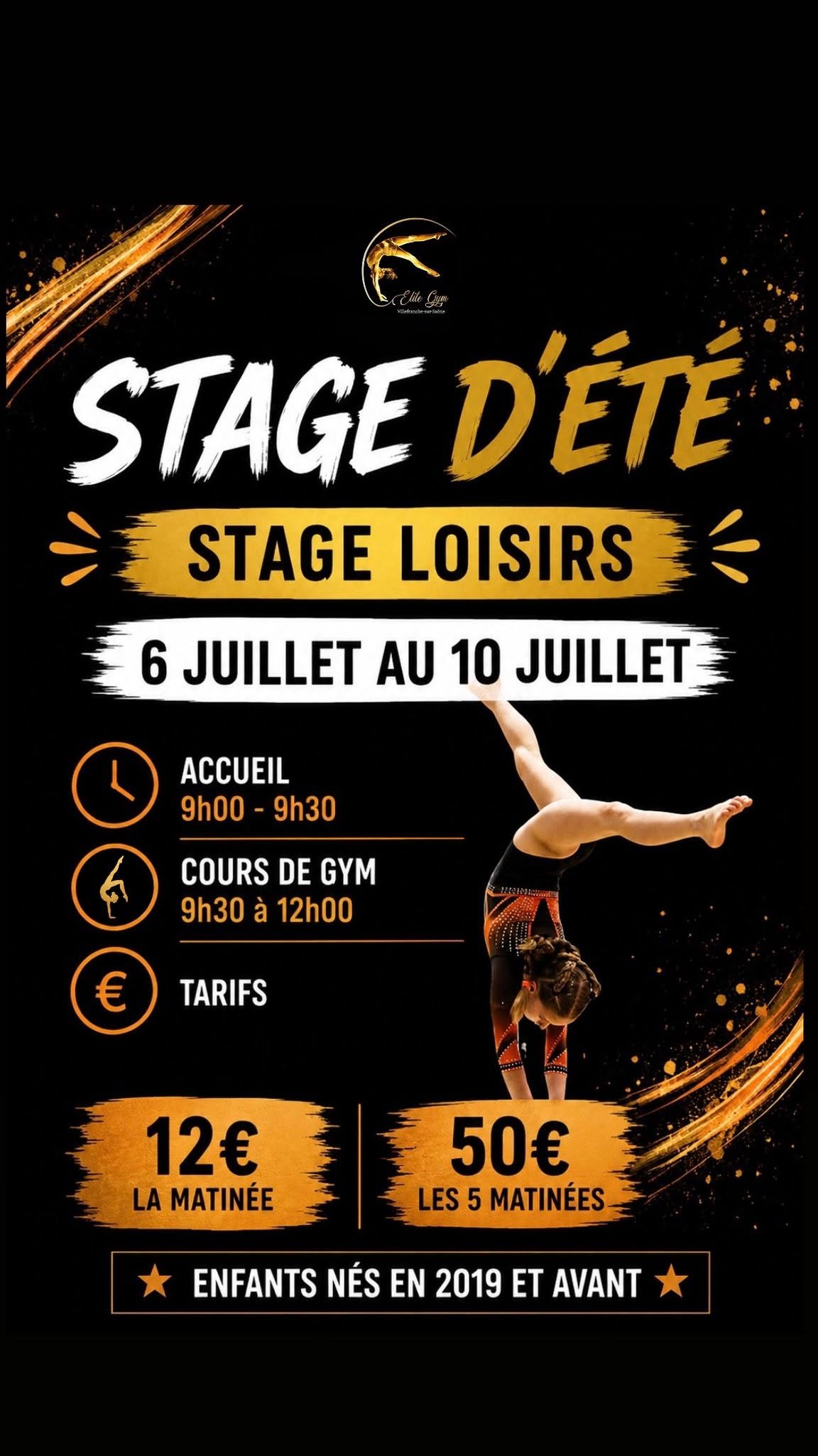 Stage d’été Loisirs – Juillet 2026