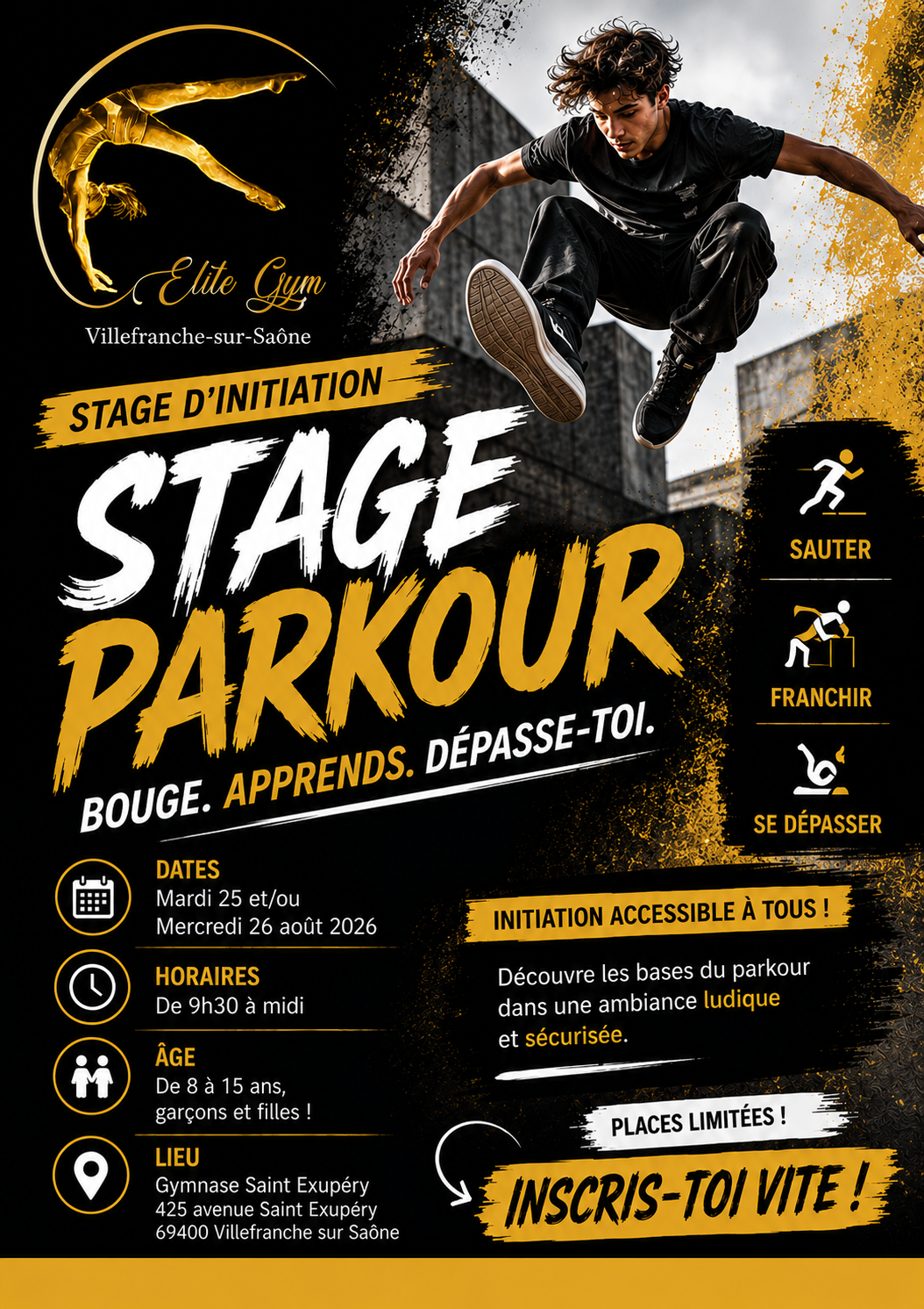 Stage d’initiation au Parkour !